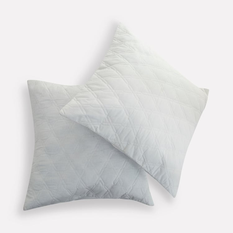 Marshmallow Quilted Cushion Cover - Set of 2 - 65 x 65 cm