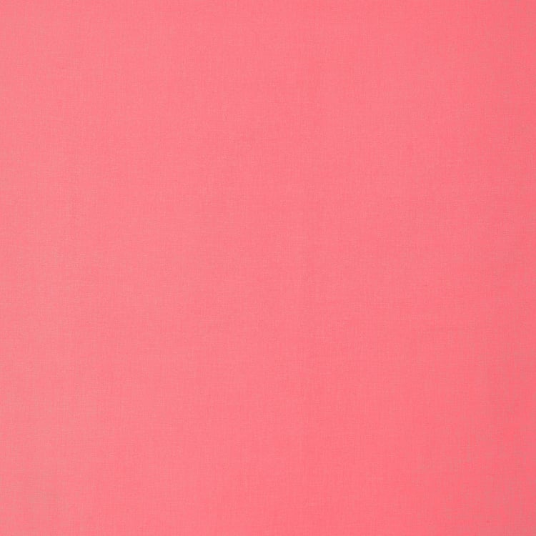 Colour Connect Pink Solid Sheer Door Curtains - 110x270cm - Set of 2