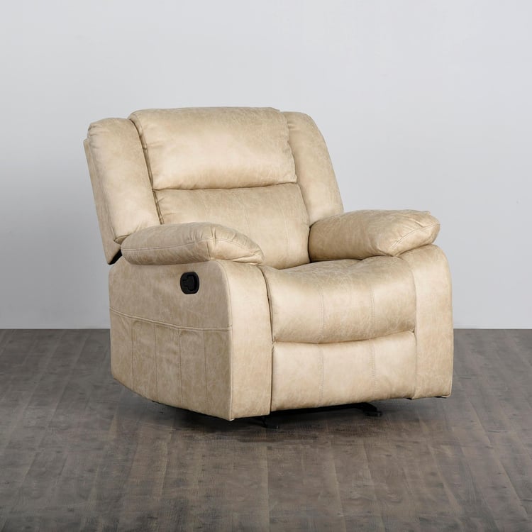Denver One-Seater Glider Recliner - Beige
