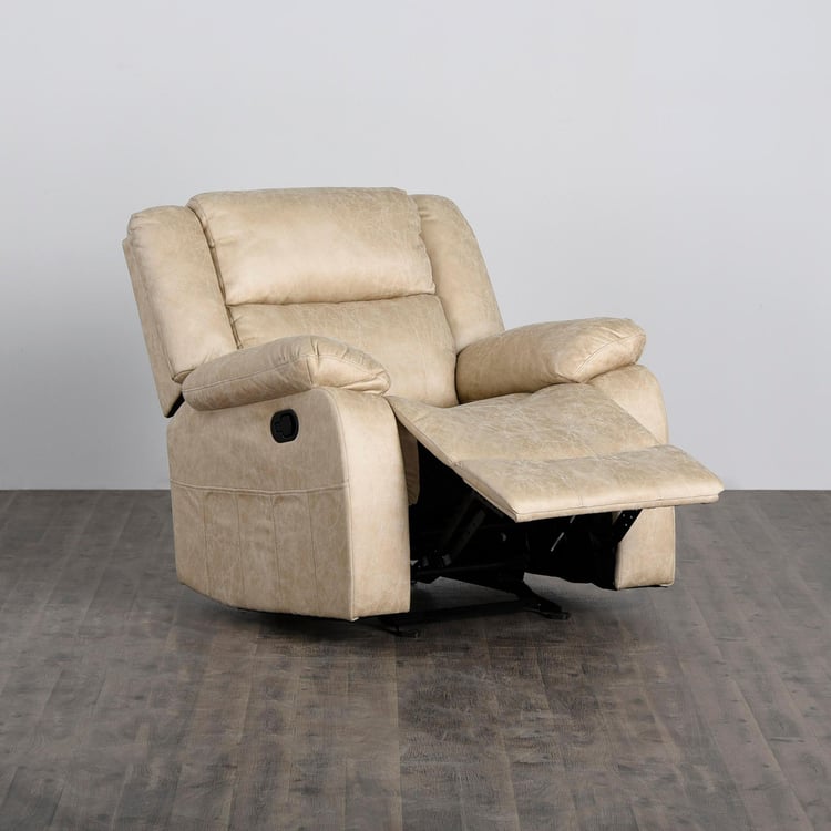 Denver One-Seater Glider Recliner - Beige