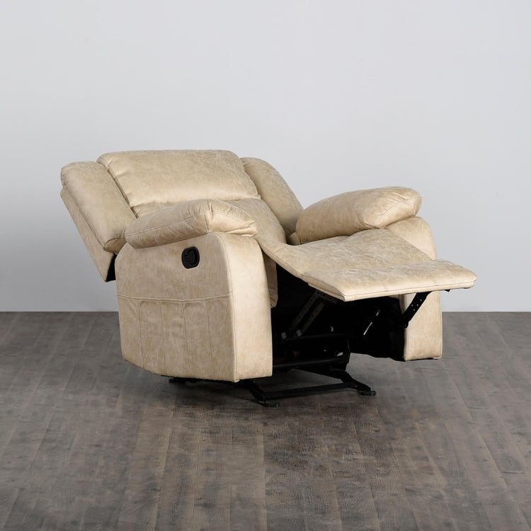 Denver One-Seater Glider Recliner - Beige