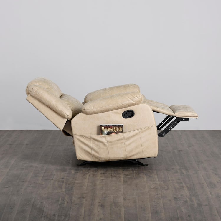 Denver One-Seater Glider Recliner - Beige
