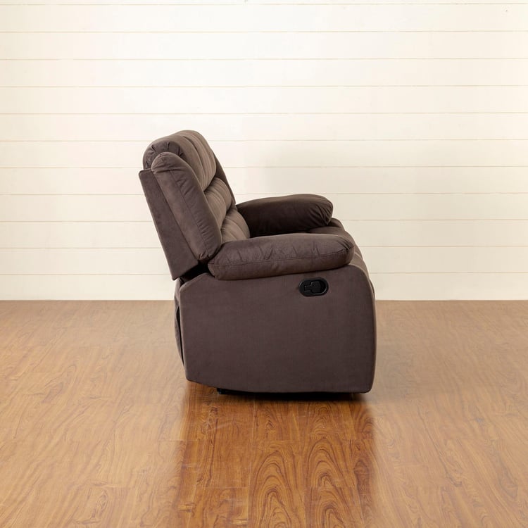 Nairobi Fabric 3-Seater Recliner - Brown