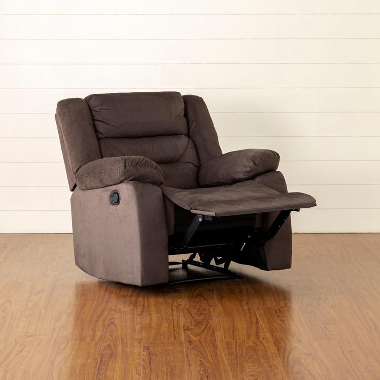 Nairobi Fabric 1-Seater Recliner - Brown