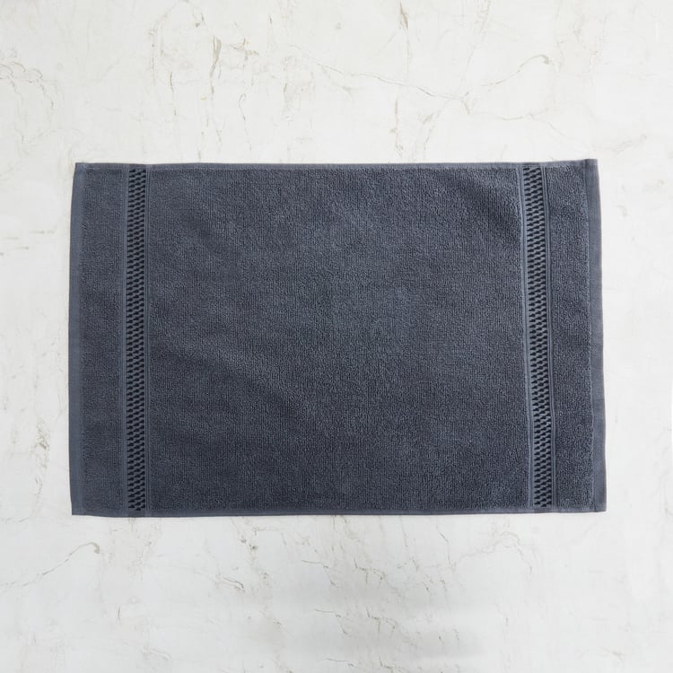 Colour Connect Solid Single Pc. Hand Towel - 40 cm x 60 cm - Cotton - Grey - 450 GSM