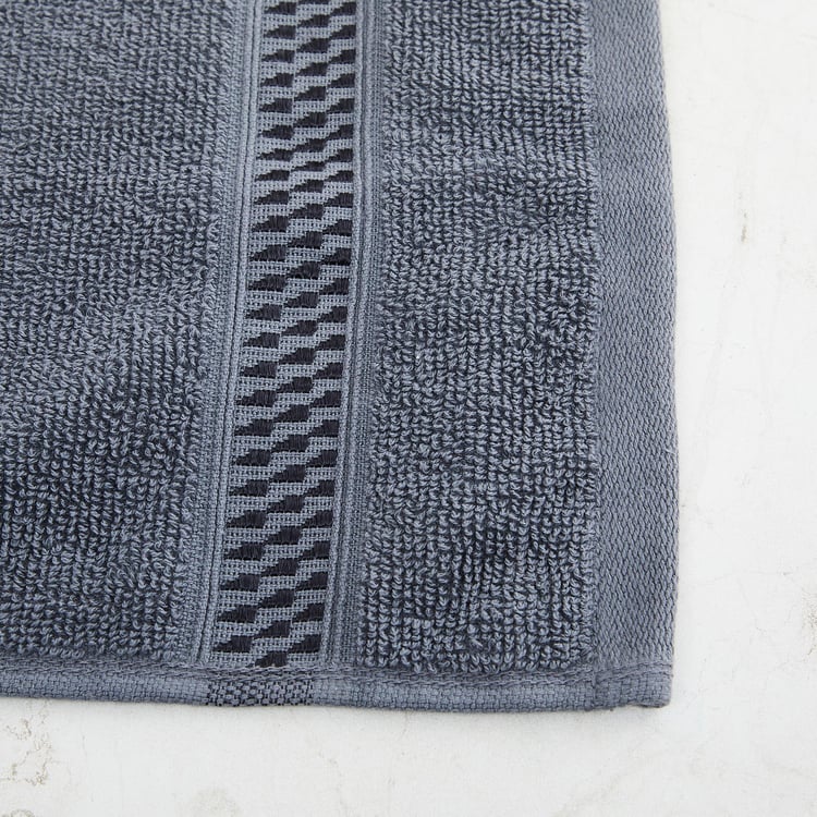 Colour Connect Solid Single Pc. Hand Towel - 40 cm x 60 cm - Cotton - Grey - 450 GSM