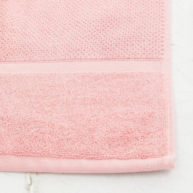 Colour Connect Textured  Cotton Bath Towel - 70x150 cm - single pc-550GSM - peach