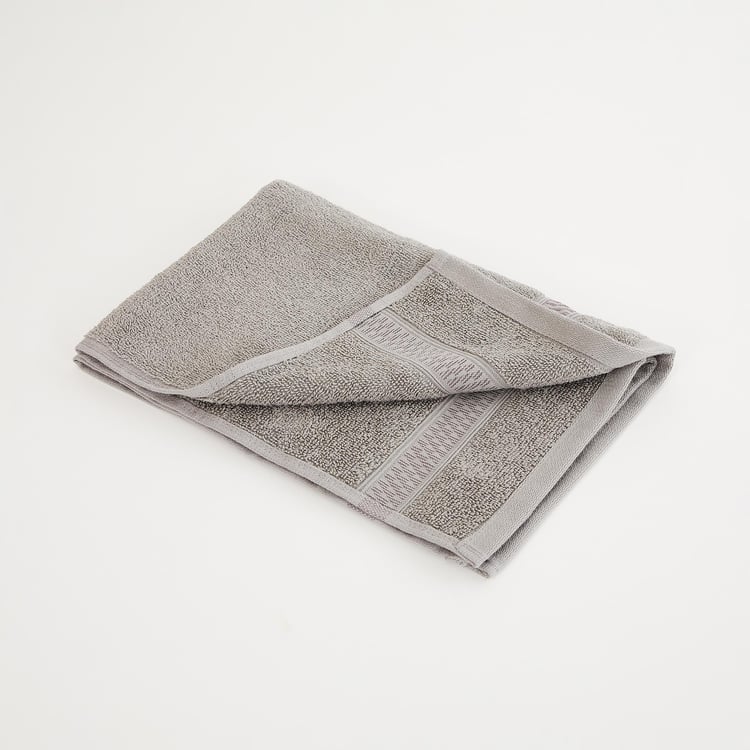 Marshmallow Solid Single Pc. Hand Towel - 40 cm x 60 cm - Cotton - Grey - 450 GSM