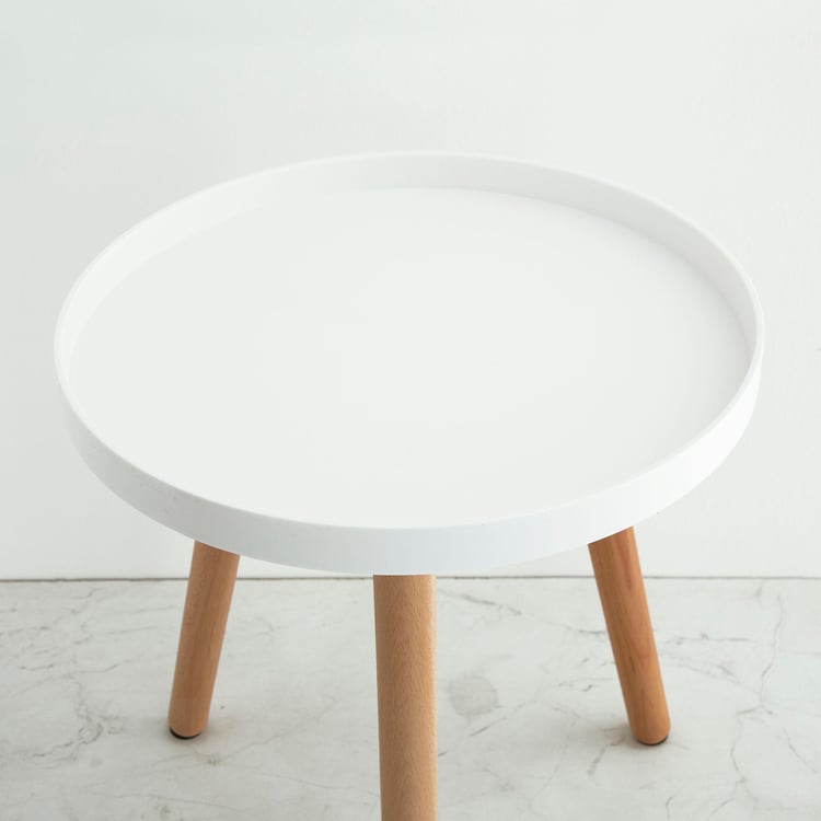 Vortex End Table - White