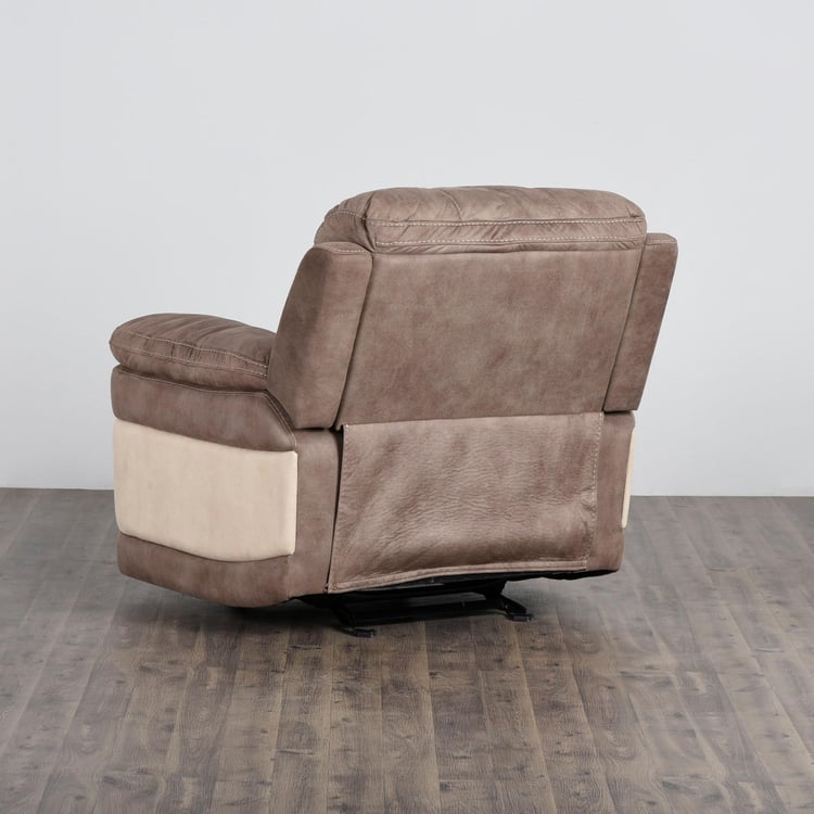 Dawson Fabric 1-Seater Recliner - Brown