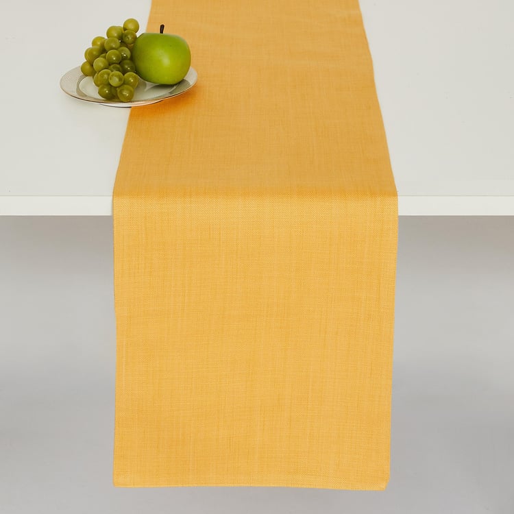 Colour Connect Solid Runner - Cotton - 33 cm L x 180 cm W -Yellow