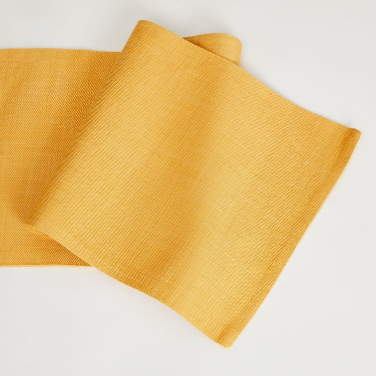 Colour Connect Solid Runner - Cotton - 33 cm L x 180 cm W -Yellow