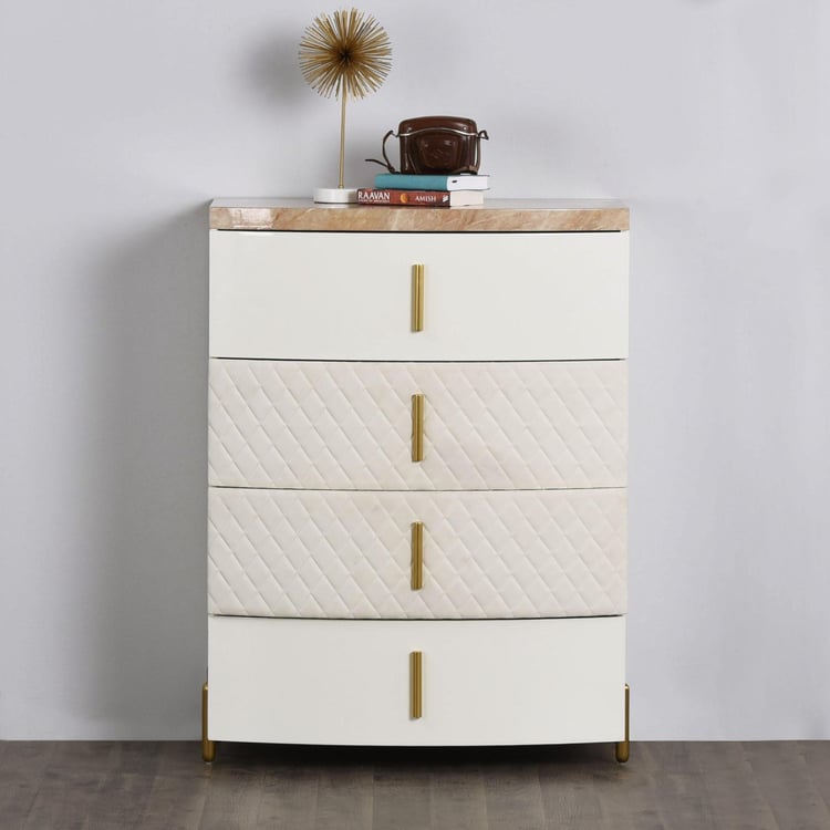 Paris Chest of 4 Drawers - White
