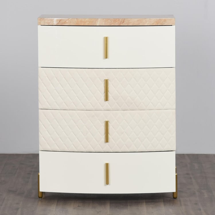 Paris Chest of 4 Drawers - White