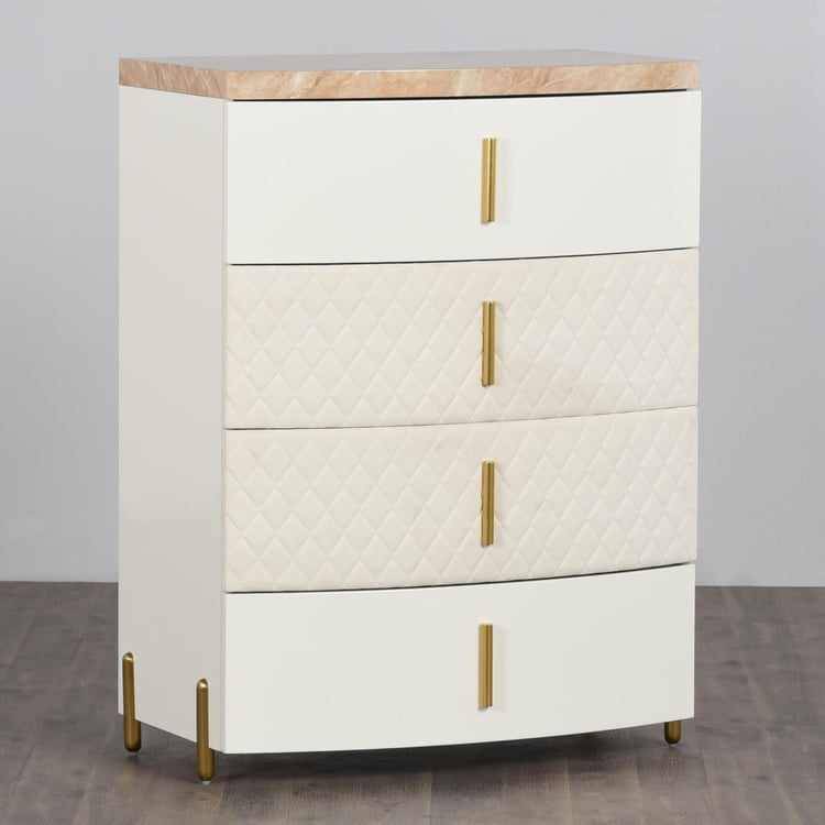 Paris Chest of 4 Drawers - White