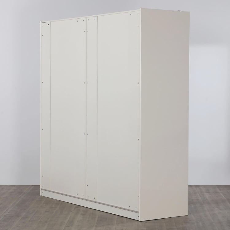 Paris 2-Door Sliding Wardrobe with Mirror - White