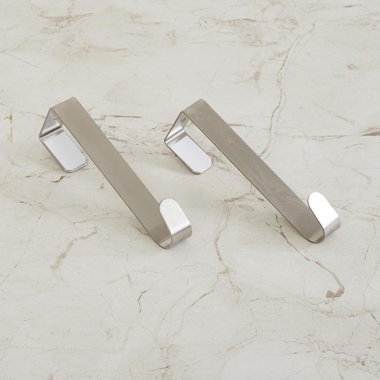 Orion Set of 2 Stainless Steel Over Door Hooks