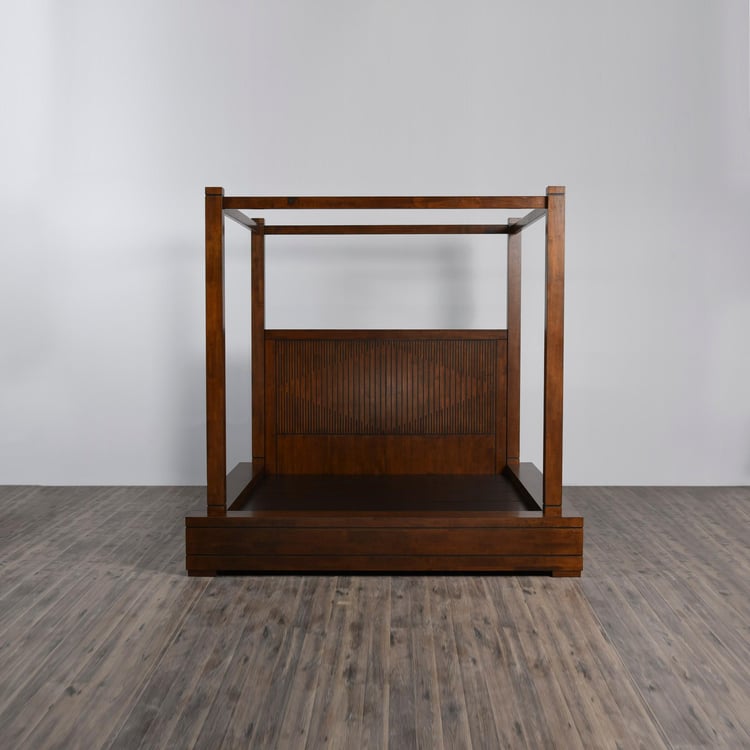 Harmony King-Size Four Poster Bed - 180 x 195 cm - Brown