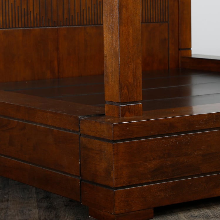 Harmony Queen-Size Four Poster Bed - Brown