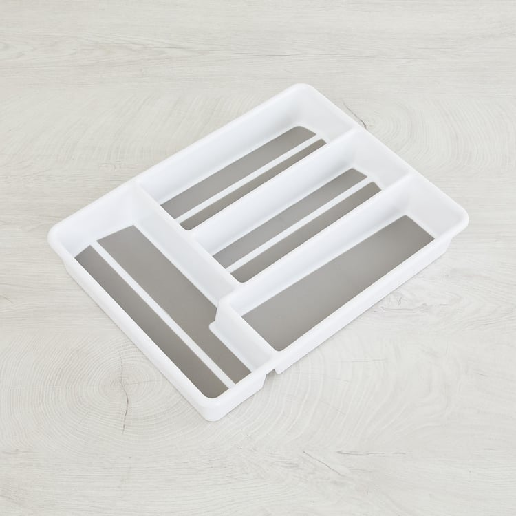 Orion Gloria White Solid Drawer Cutlery Organizer Tray - 36x27x5cm