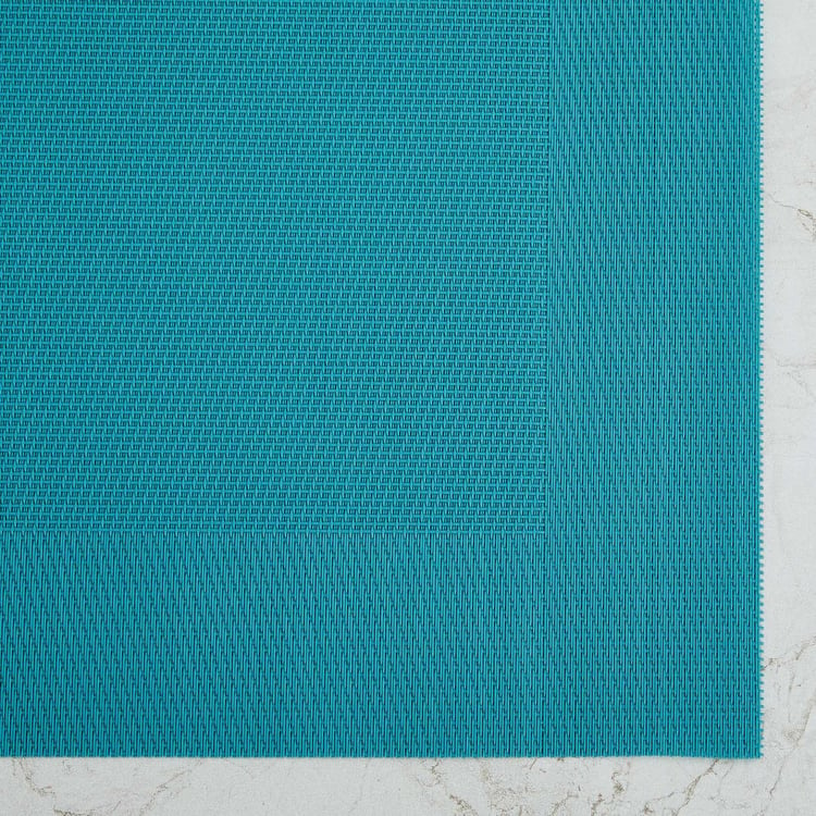 Colour Connect Textured Placemat - PVC - Placemats 45 cm  L x 30 cm  W -Blue