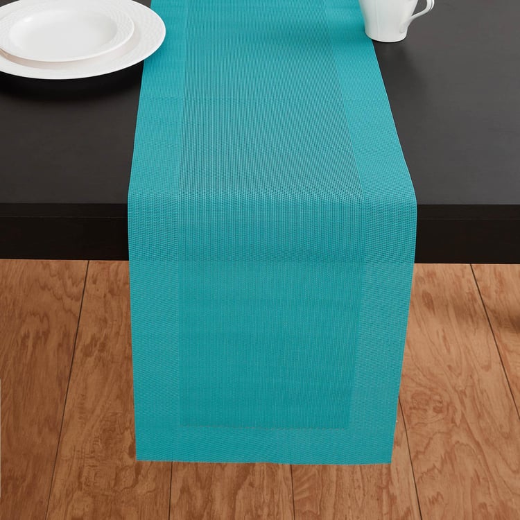 Colour Connect Solid Runner - Cotton - Table Runner 120 cm  L x 30 cm  W -Blue 