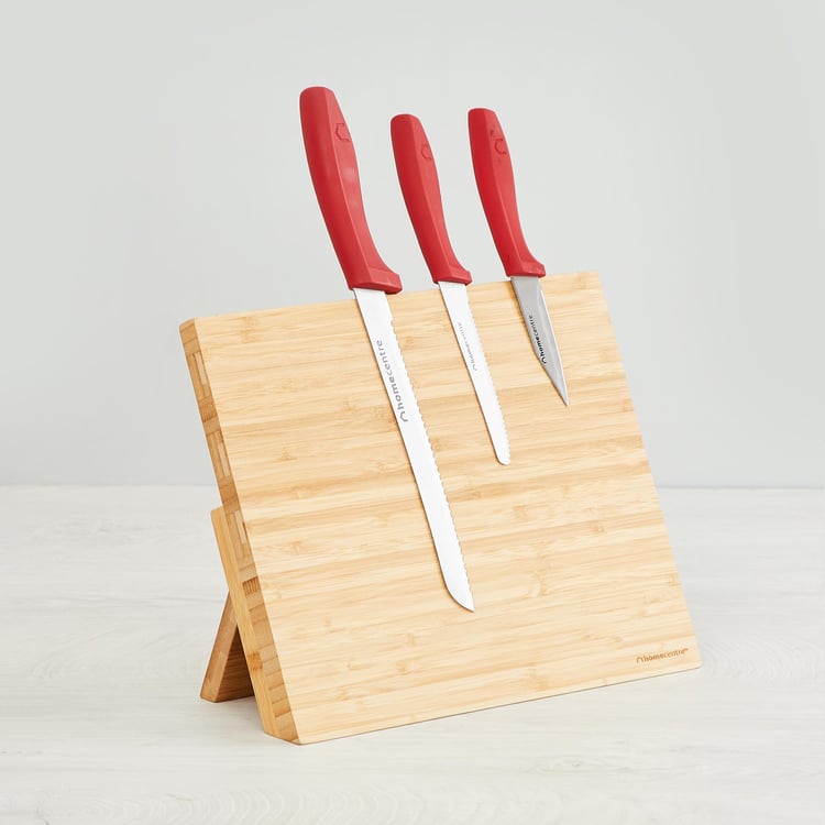 Orion Bamboo Magnetic Knife Holder Stand