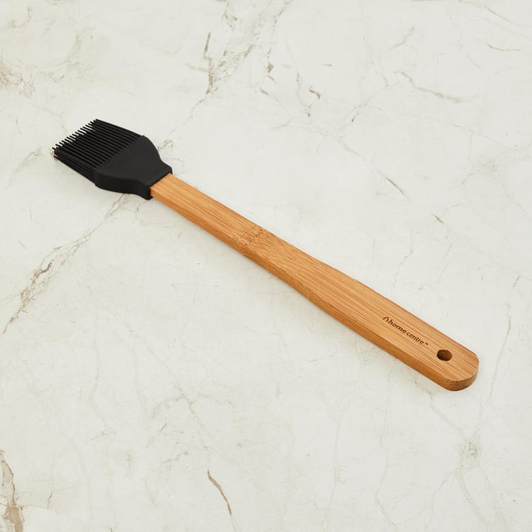 Raisin Bamboo Handle Silicone Brush