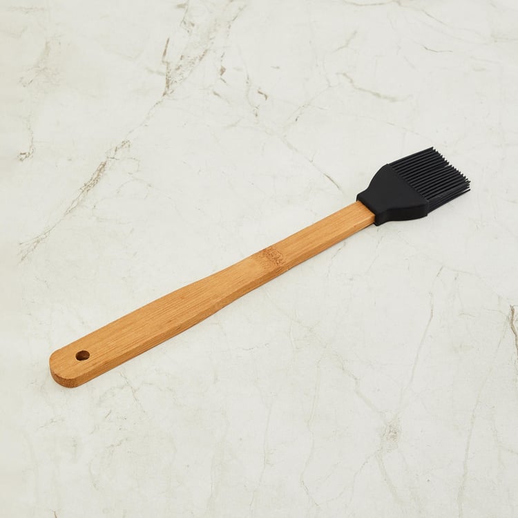 Raisin Bamboo Handle Silicone Brush