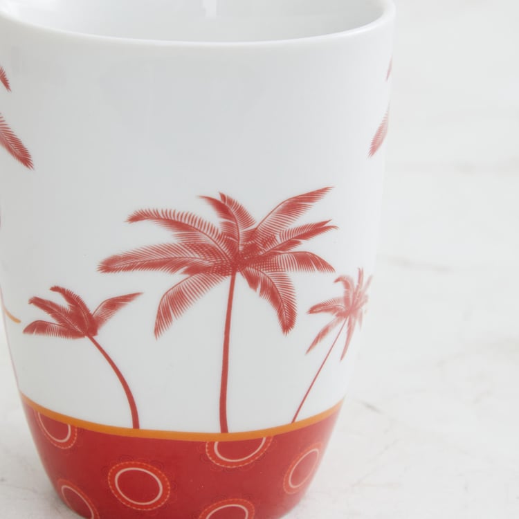 Eliana Elephant Print Mugs - Set of 4 - 400 ml