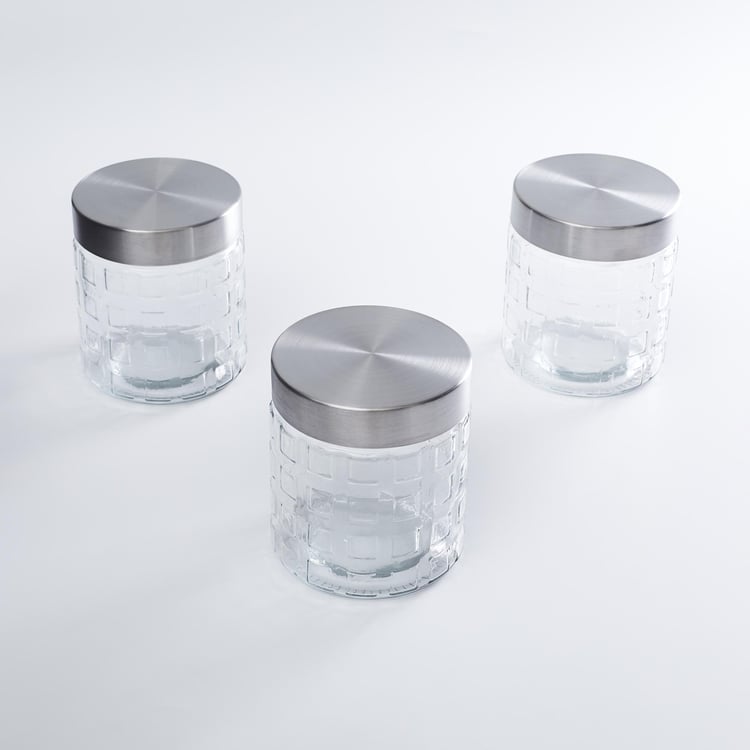 Palestine Set of 3 Glass Storage Jars - 1L