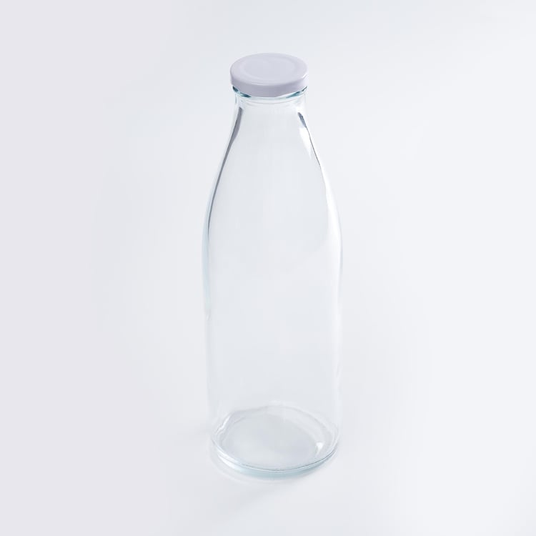 Spinel-Osiris Solid Transparent Glass Bottle - Set of 2 - 9 cm L x 27 cm H