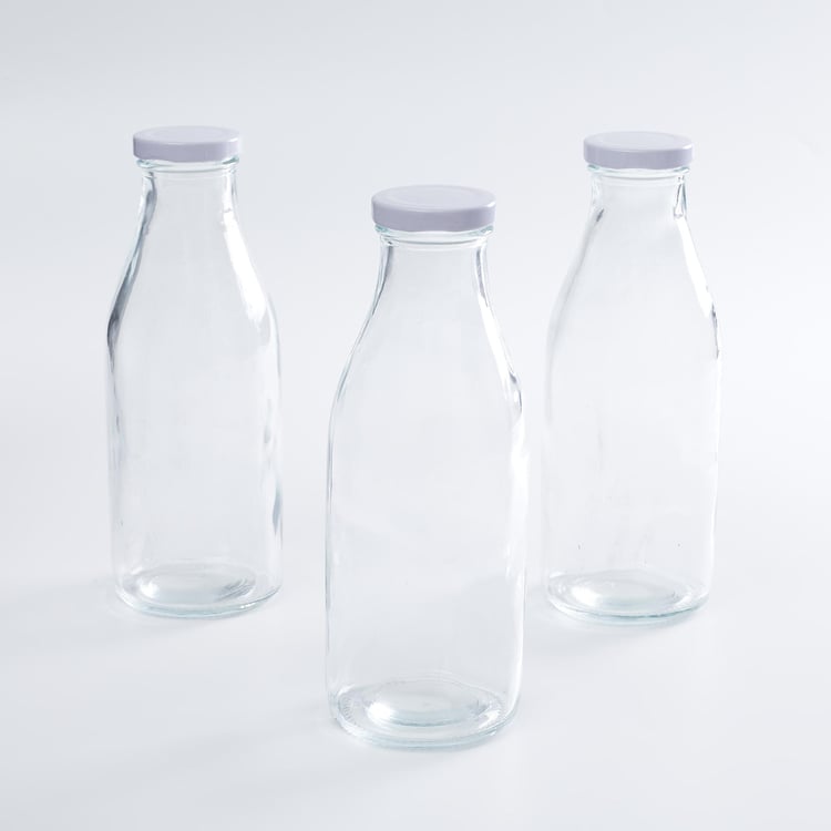 Garnet Set of 3 Glass Bottles - 540ml