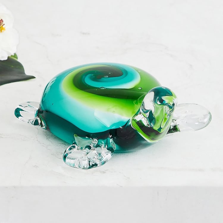 Cosmos Glass Turtle Figurine