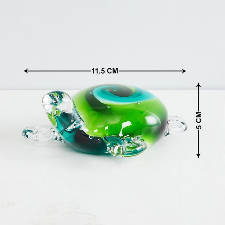 Cosmos Glass Turtle Figurine