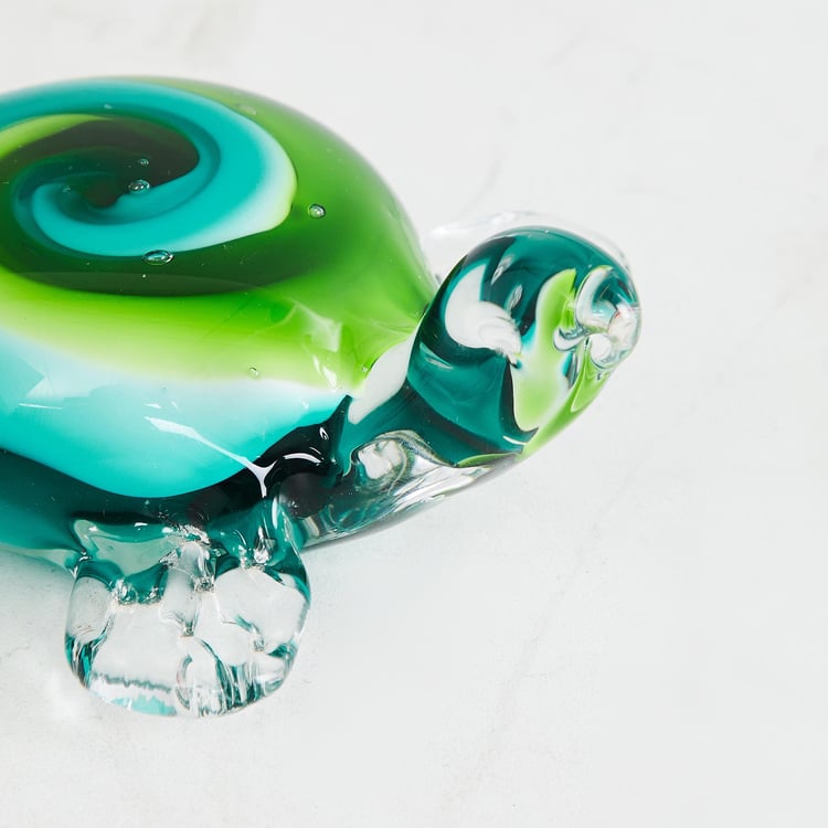 Cosmos Glass Turtle Figurine