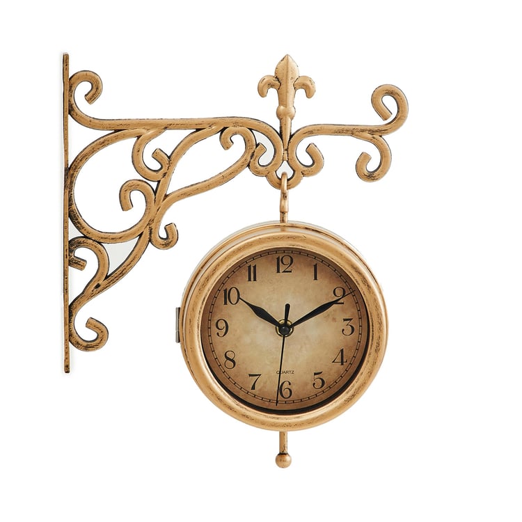 Casablanca Double-Sided Station Clock