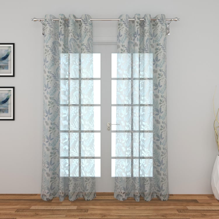 Lavish Printed Sheer Door Curtain - 110 x 270 cm