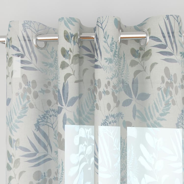 Lavish Printed Sheer Door Curtain - 110 x 270 cm