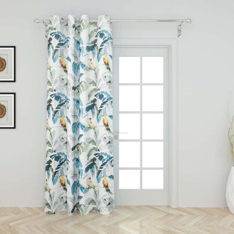 Lavish Tropical Print Door Curtain - 135 x 225 cm