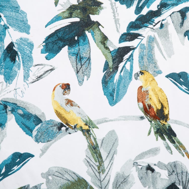 Lavish Tropical Print Door Curtain - 135 x 225 cm