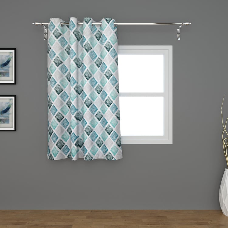 Lavish Checked Window Curtain - 135 x 160 cm