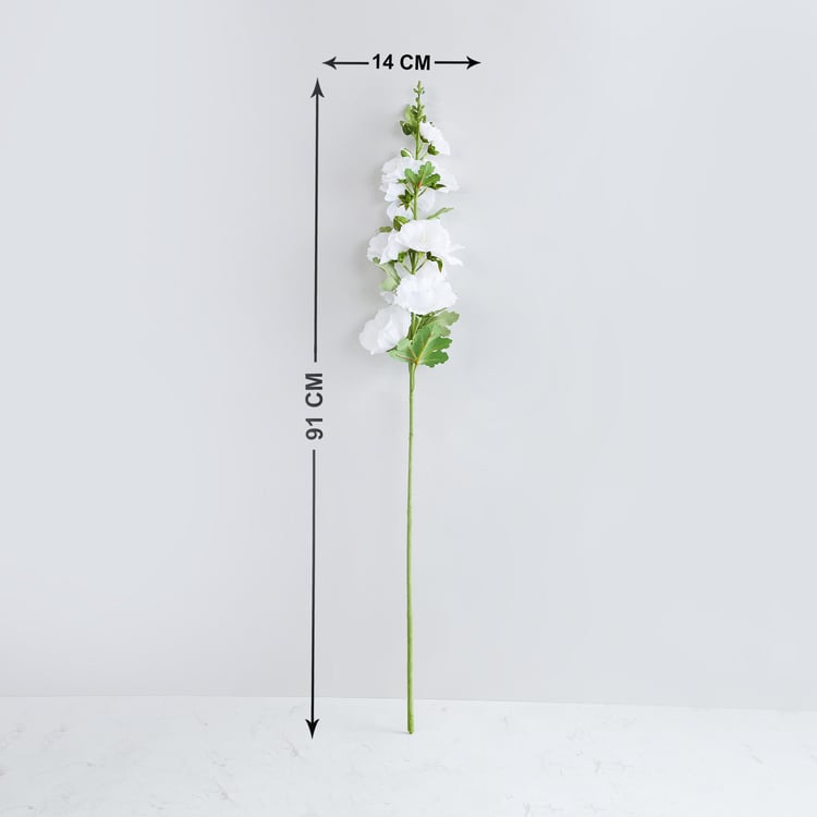 Botanical Hollyhock Artificial Flower - 91 cm