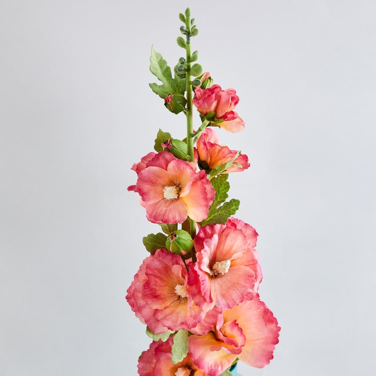 Botanical Hollyhock Artificial Flower - 91 cm