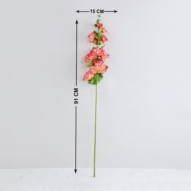 Botanical Hollyhock Artificial Flower - 91 cm