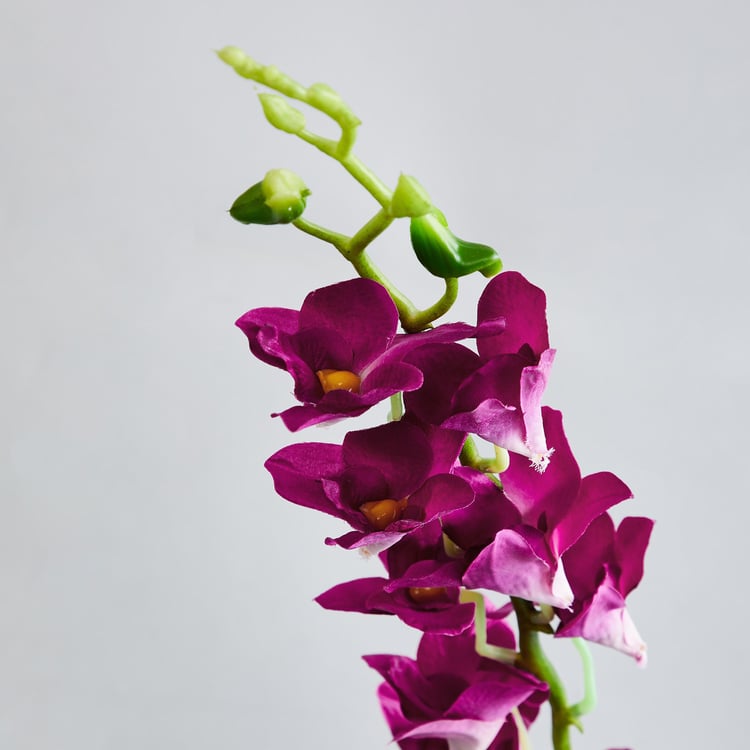 Botanical Orchid Plastic Artificial Flower - 89cm