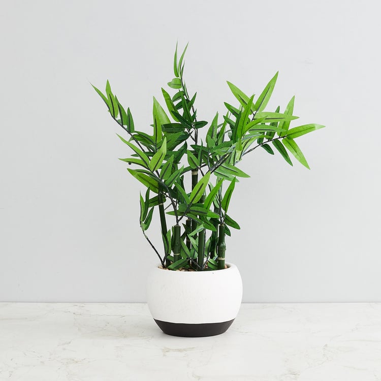 Gardenia Bamboo Artificial Plant in Pot