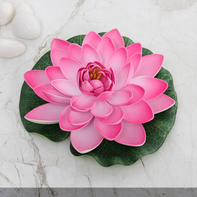 Cascade Floating Lotus Plastic Artificial Flower