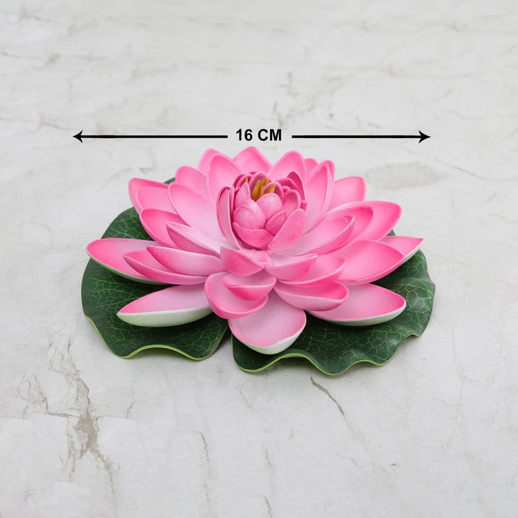 Cascade Floating Lotus Plastic Artificial Flower