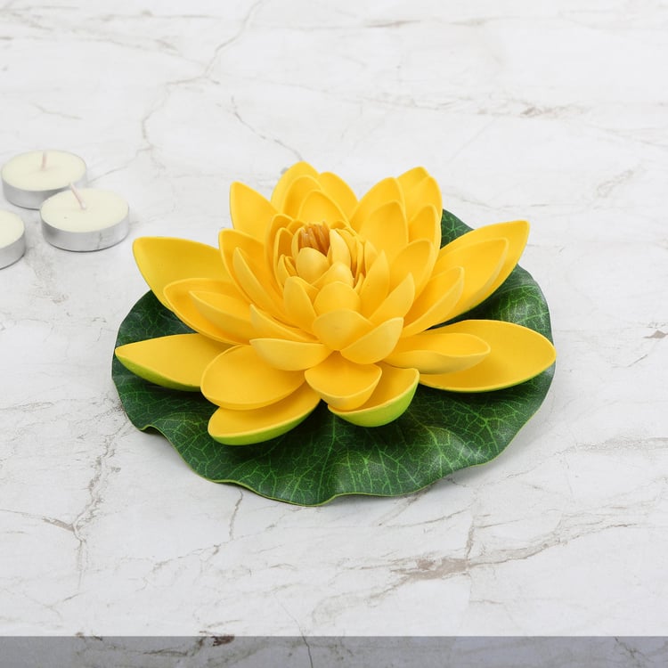 Cascade Floating Lotus Plastic Artificial Flower